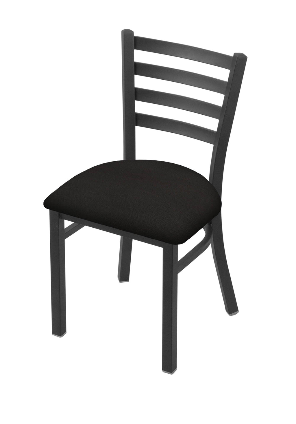 Pewter Finish Iron Seat Chair Q674805