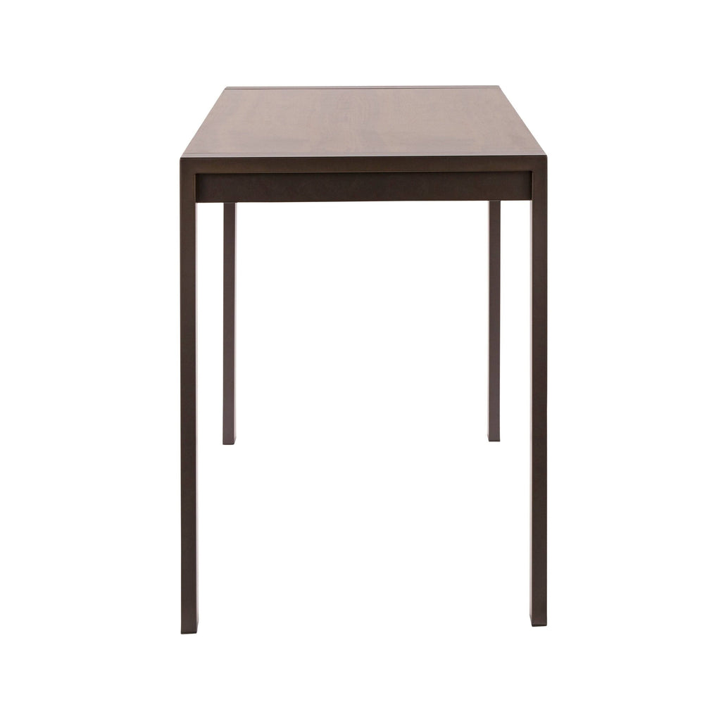 Antique Metal and Walnut Wood Dining Table A7249