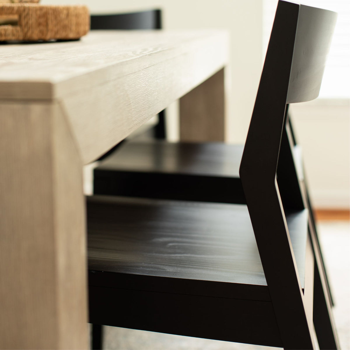 Black Solid Wood Dining Chair E20168