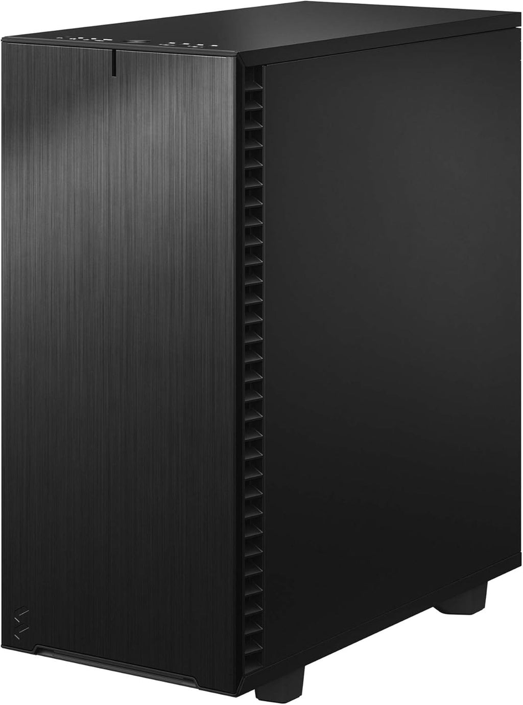 Black Brushed Aluminum/Steel ATX Compact Silent Mid Tower Computer Case K154856