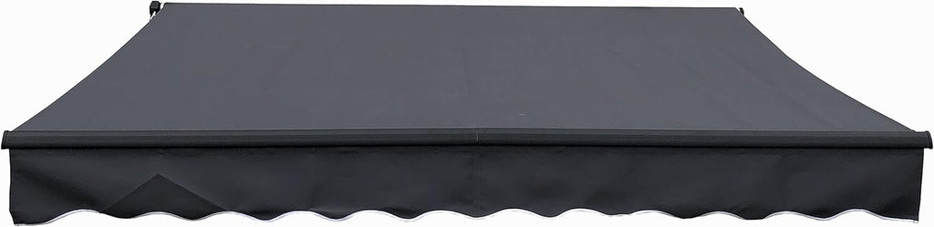 Motorized Retractable Patio Awning 12 x 10 Feet Blue C967269