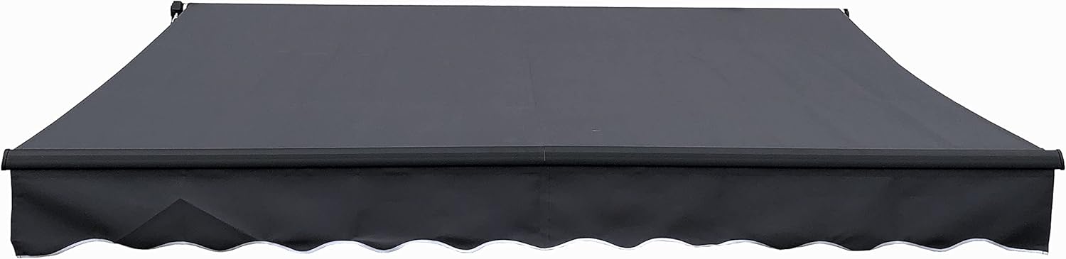 Motorized Retractable Patio Awning 12 x 10 Feet Blue C967269
