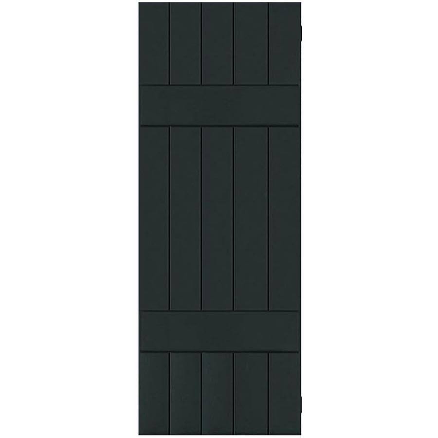 Dark Green Sapele Mahogany Board and Batten Shutters Pair L517