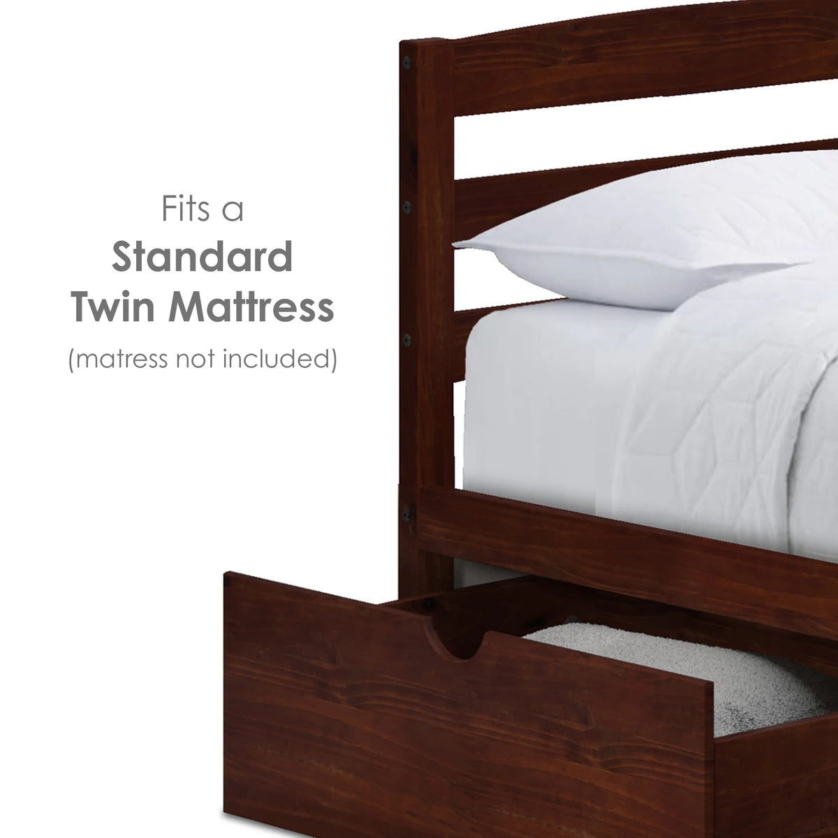 Twin Bed with Two Storage Drawers J971086