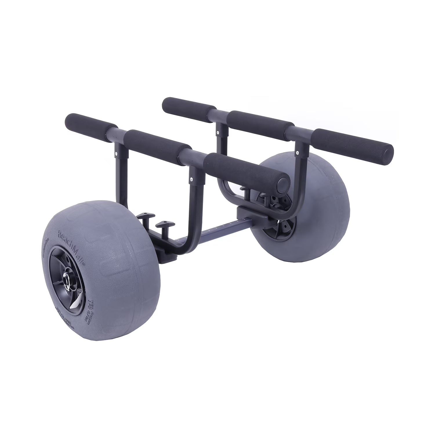 Heavy Duty Kayak Cart Dolly with Inflatable Balloon Beach Wheels, 330 lbs Weight Rating, Foldable Carrier, Adjustable Hull Bars E679207