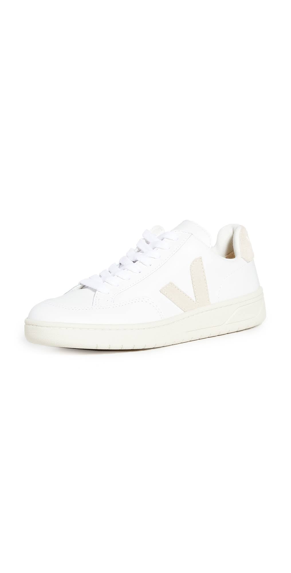 White Sable Leather Sneakers O26990