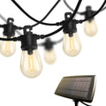 48ft Solar String Light Outdoor, USB Rechargeable Waterproof Shatterproof Solar Powered Bulbs G1793