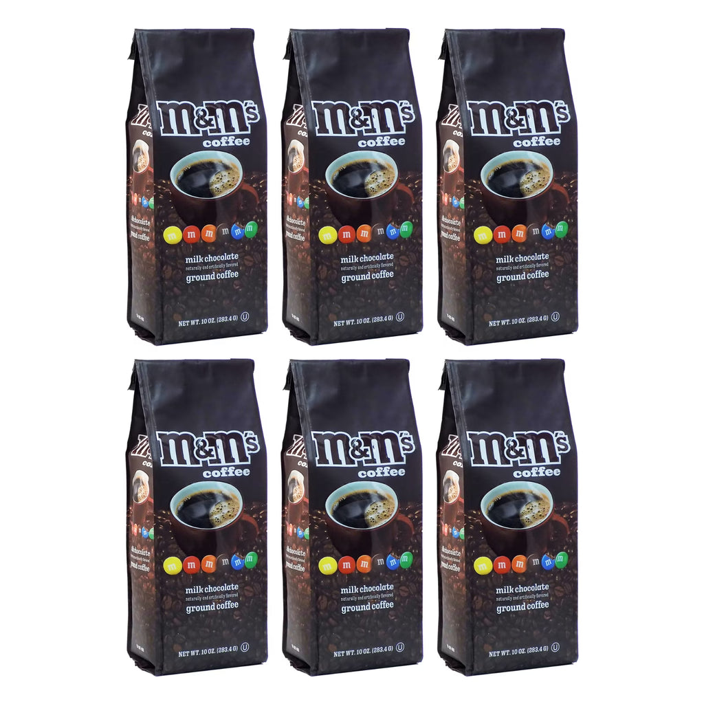 Milk Chocolate Flavored Ground Coffee, 10 oz bag, 6-pack X370712