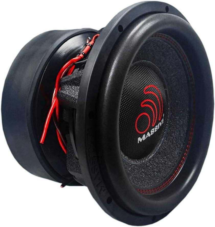 6 Inch Car Audio Subwoofer, 300 Watt RMS, Dual 4 Ohm, 2 Inch Voice Coil A3895