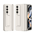 White Ultra Thin Magnetic Kickstand Phone Case for Samsung Galaxy Z Fold 4 W388