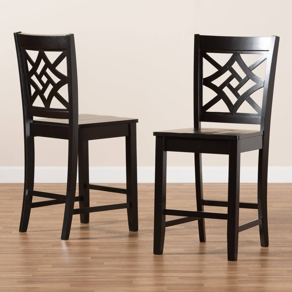2-Piece Counter Stool Set - Walnut R434524