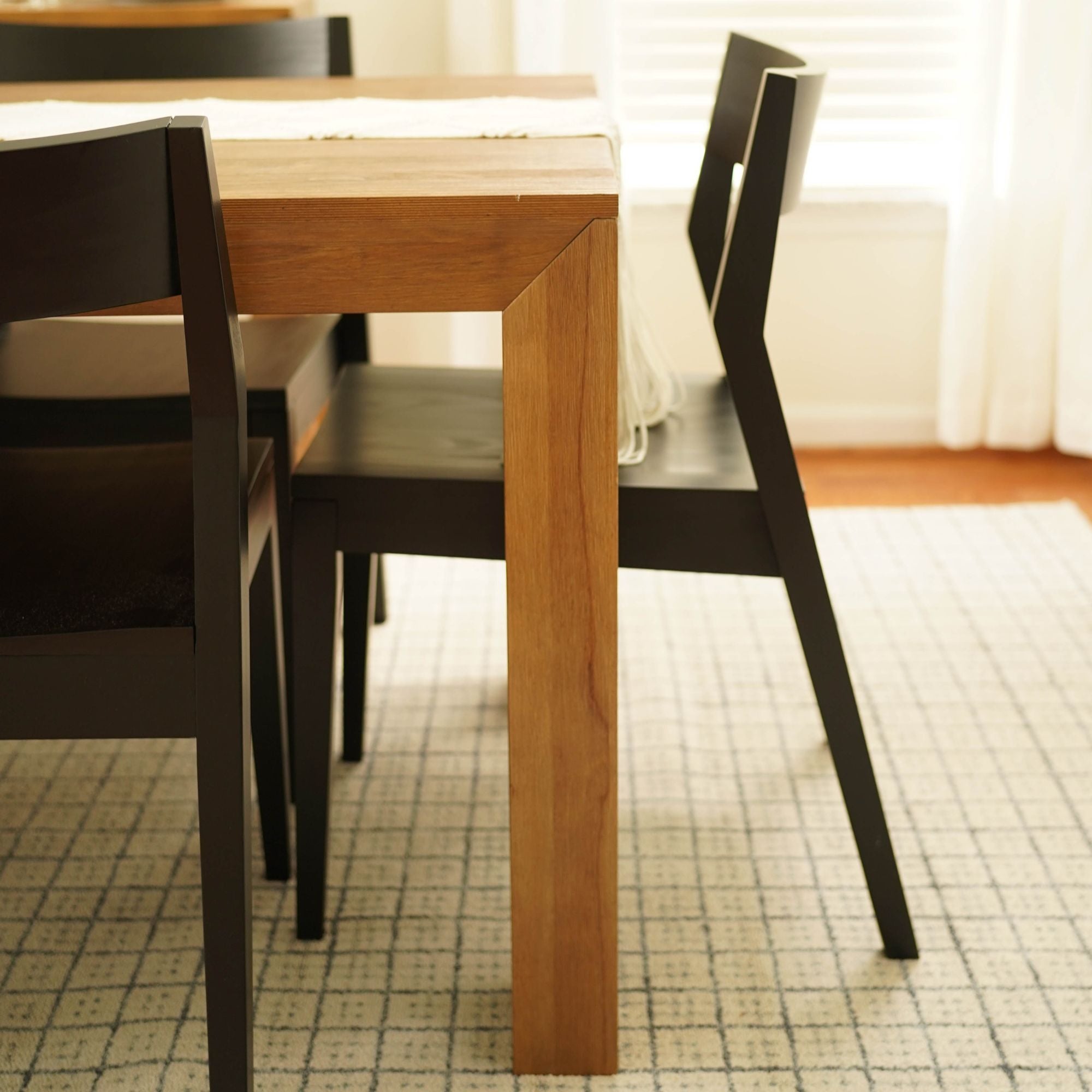 Black Solid Wood Dining Chair E20168