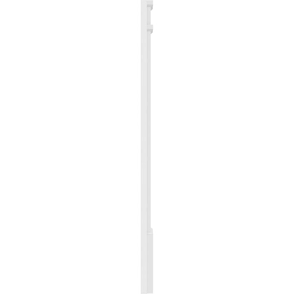 Raised Panel PVC Pilaster with Decorative Capital and Base (Pair) E344
