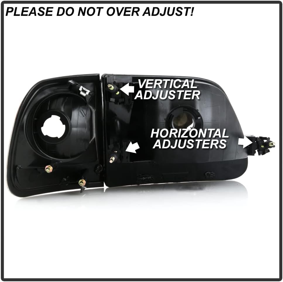 Black Housing Headlights with Corner Lights Assembly F637