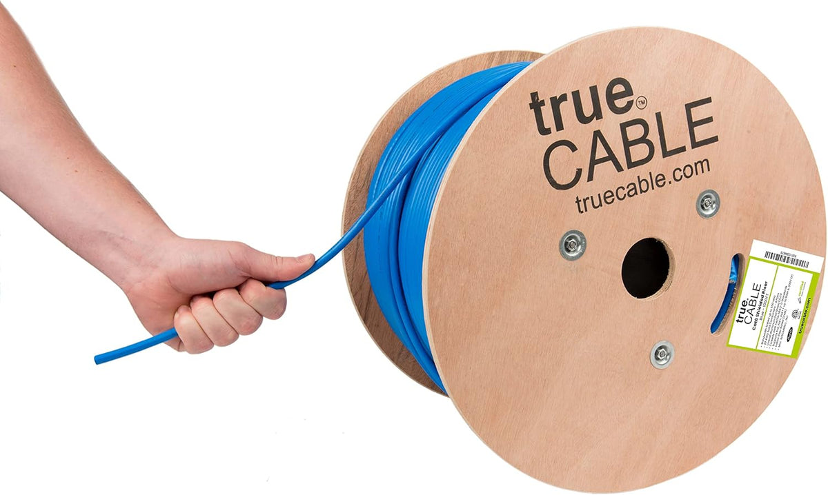 1000ft Red 23AWG Solid Bare Copper Bulk Ethernet Cable G1448