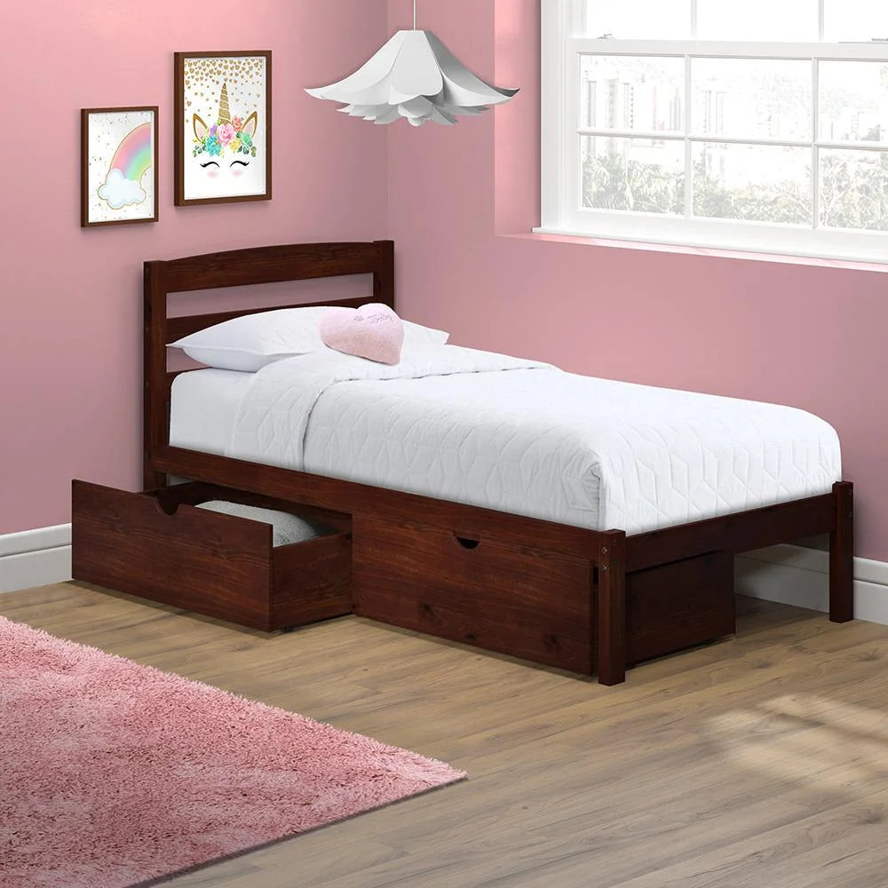 Twin Bed with Two Storage Drawers J971086