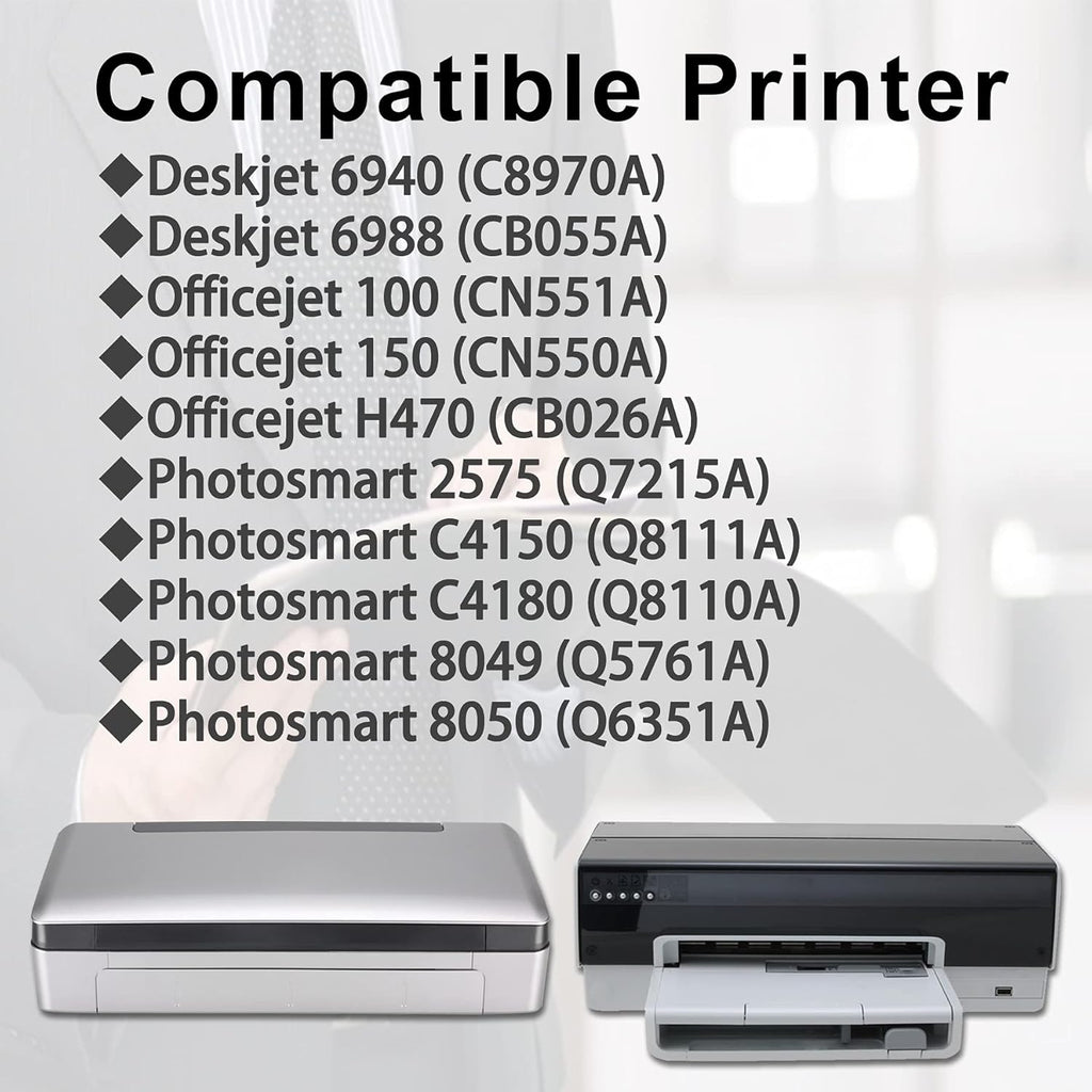 3 Pack Black Remanufactured Ink Cartridge for HP Printer I98413