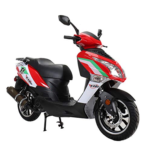 150cc Gas Moped Adult Bike with 13" Aluminum Wheels Blue B31573
