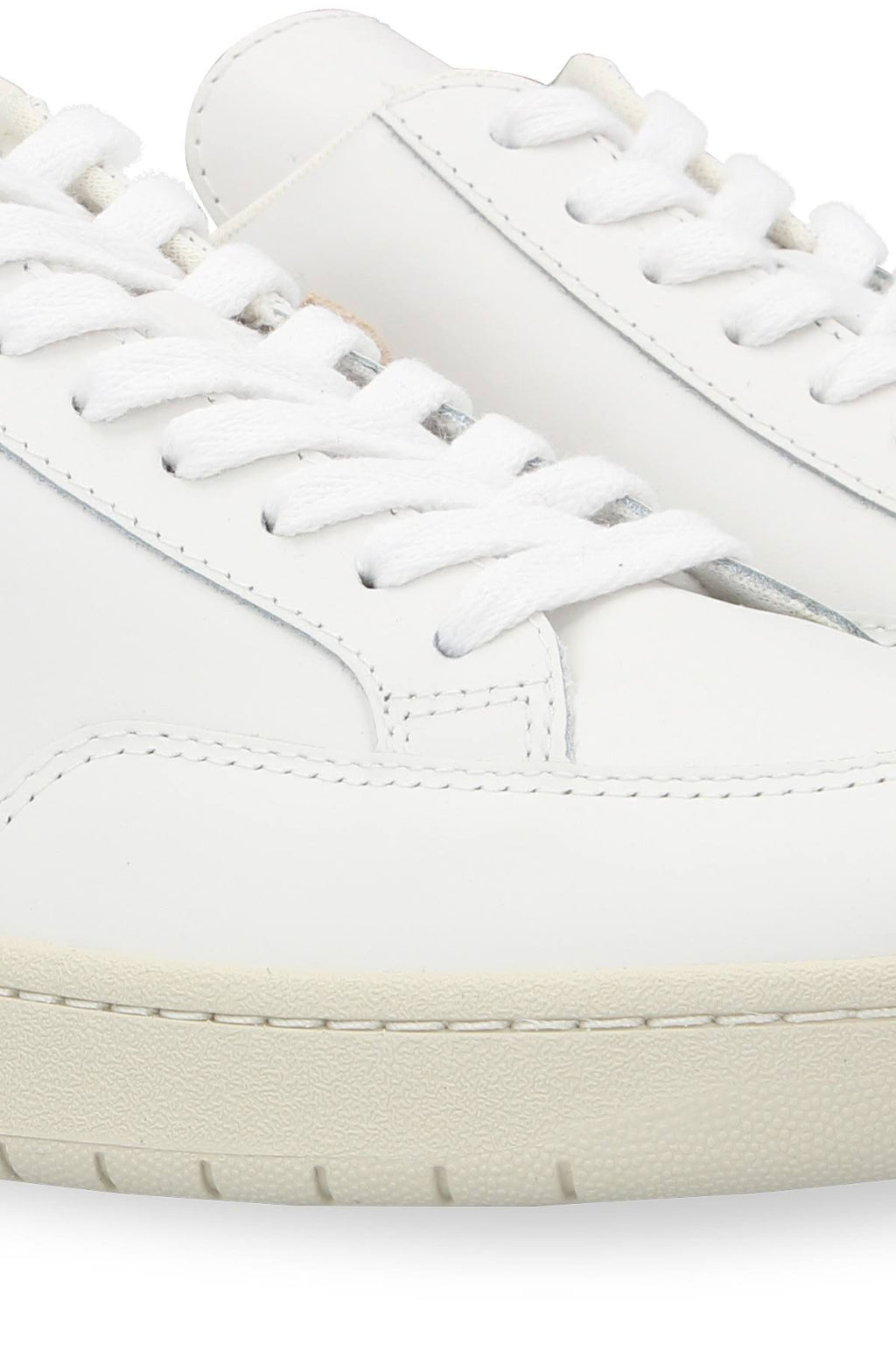 White Sable Leather Sneakers O26990