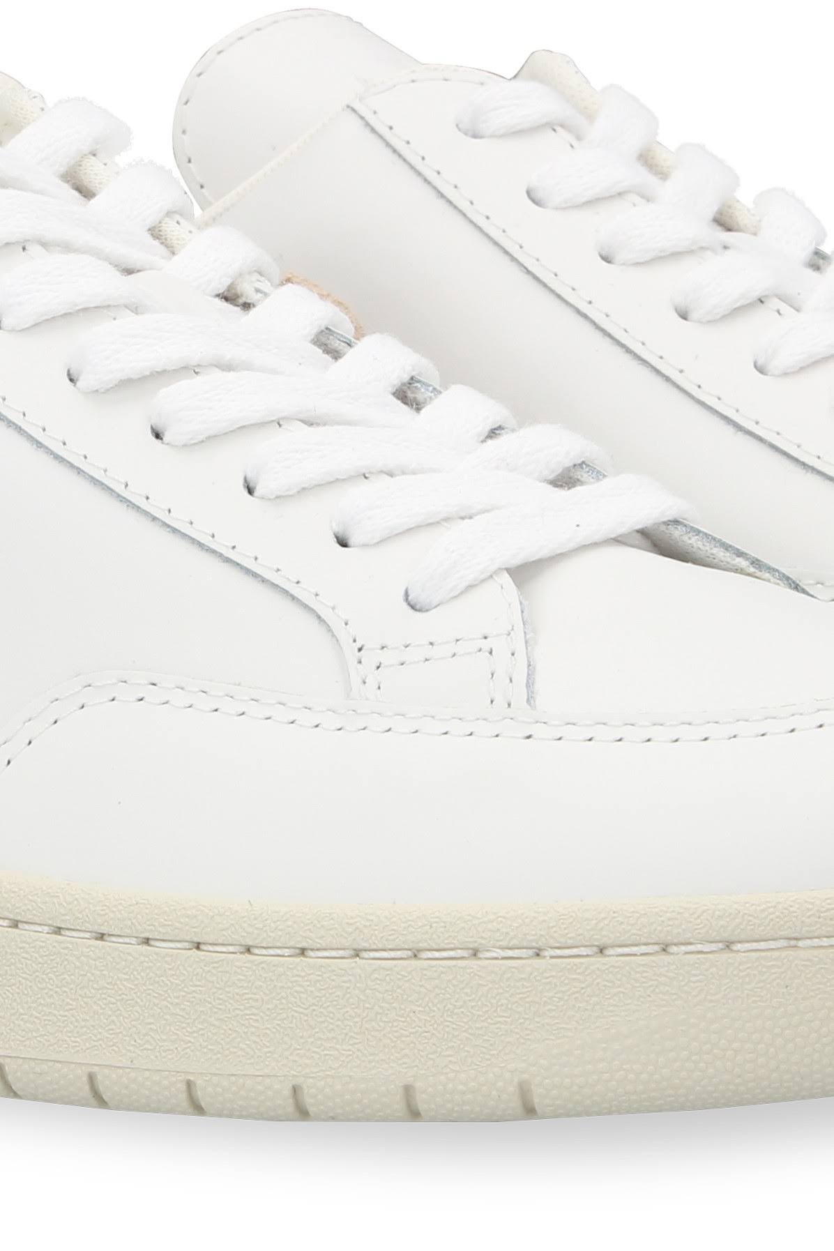 White Sable Leather Sneakers O26990