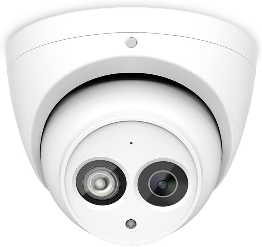 6MP PoE IP Turret Camera with Built-in Mic V52807