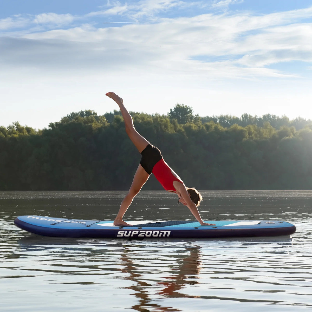 Inflatable Stand Up Paddle Board with Paddle, Pump, Travel Backpack, Leash, Waterproof Bag, Repair Kit J58176