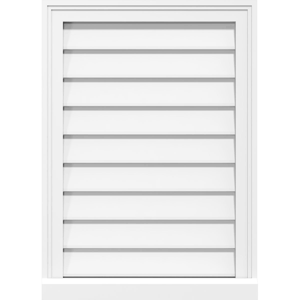 34x22W x 18x22H PVC Gable Vent M43455