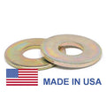 3/4 inch Grade 8 Flat Washer SAE Pattern Extra Heavy Yellow Zinc Plated Pk 100 H311