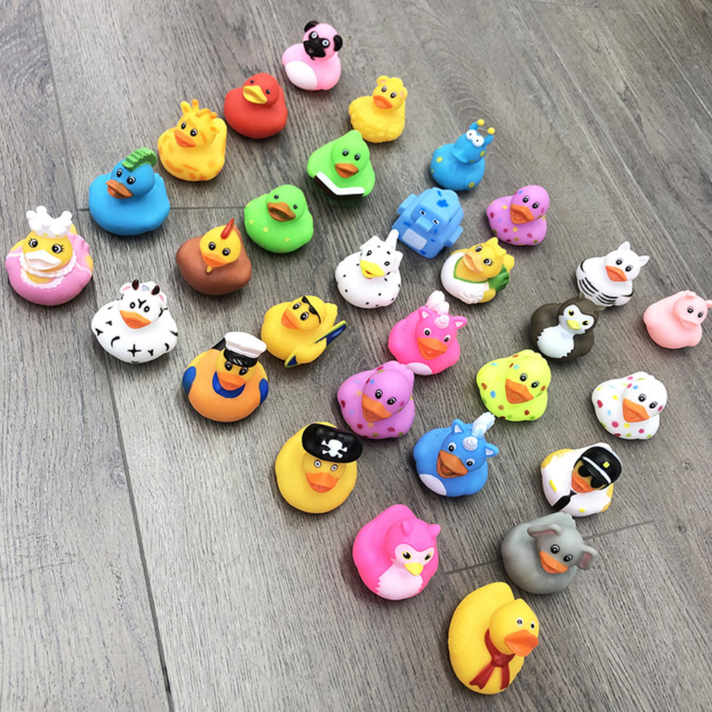 50 Pcs Assorted Rubber Duck Bath Toys I894