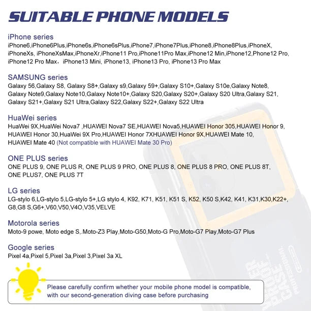 Waterproof Protective Case for Phones Up to 6.9 Inch U56848