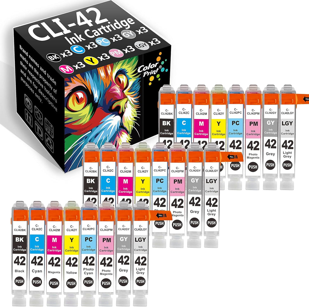 24-Pack CLI-42 Ink Cartridge for PIXMA Pro-100 Printer T84400