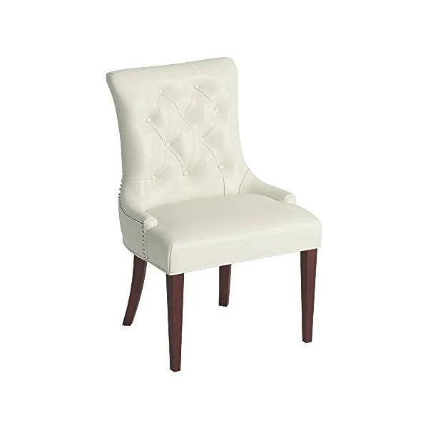 Cream Leather Chair Y43940