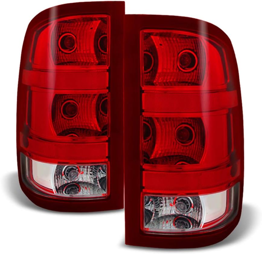 2007-2013 GMC Sierra Rear Replacement Tail Light Driver Side Pack of 2 G650