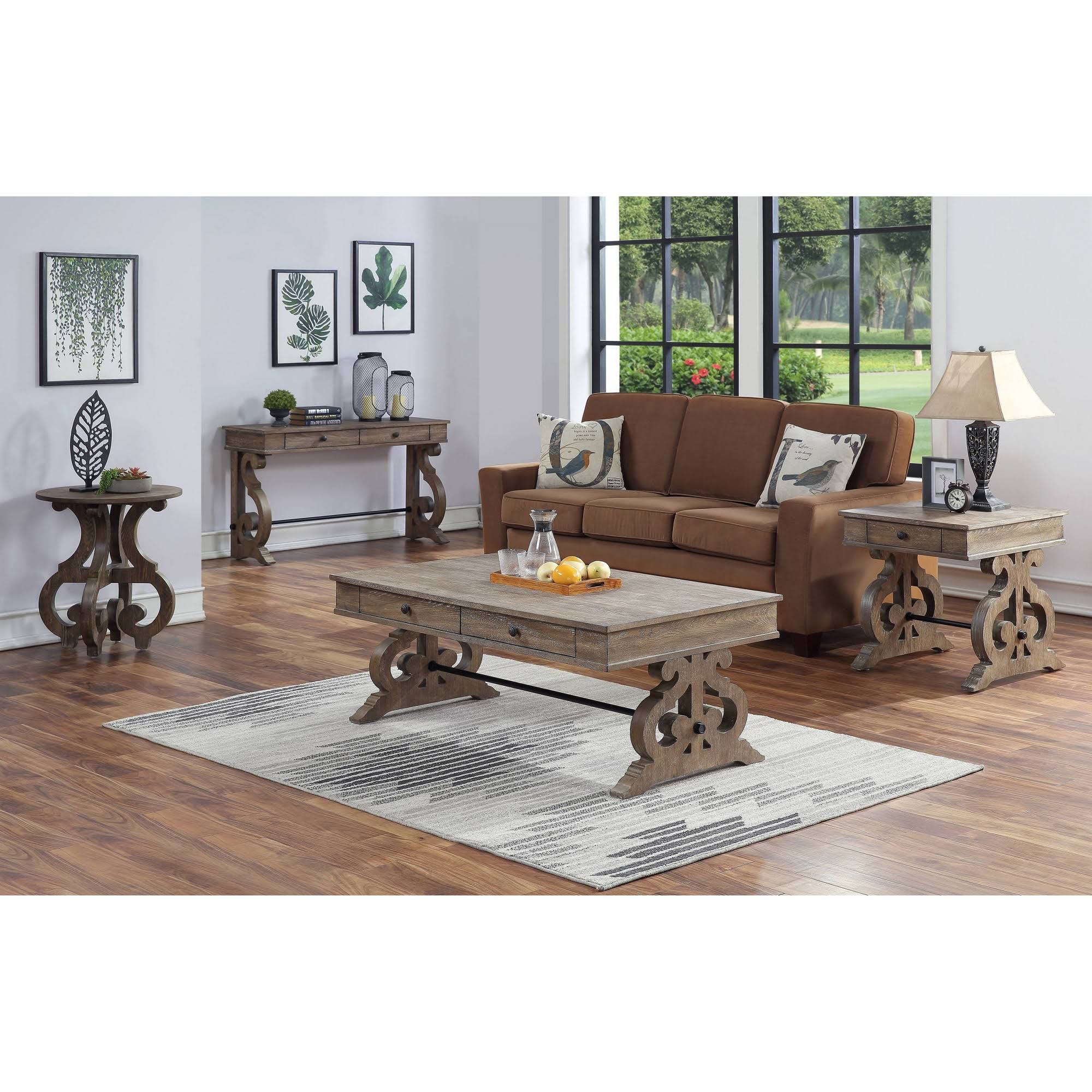 Two Drawer Console Table I792