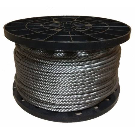 5/8 inch Stainless Steel Wire Rope Cable 6x19 IWRC Type 304 (100 Feet) M697