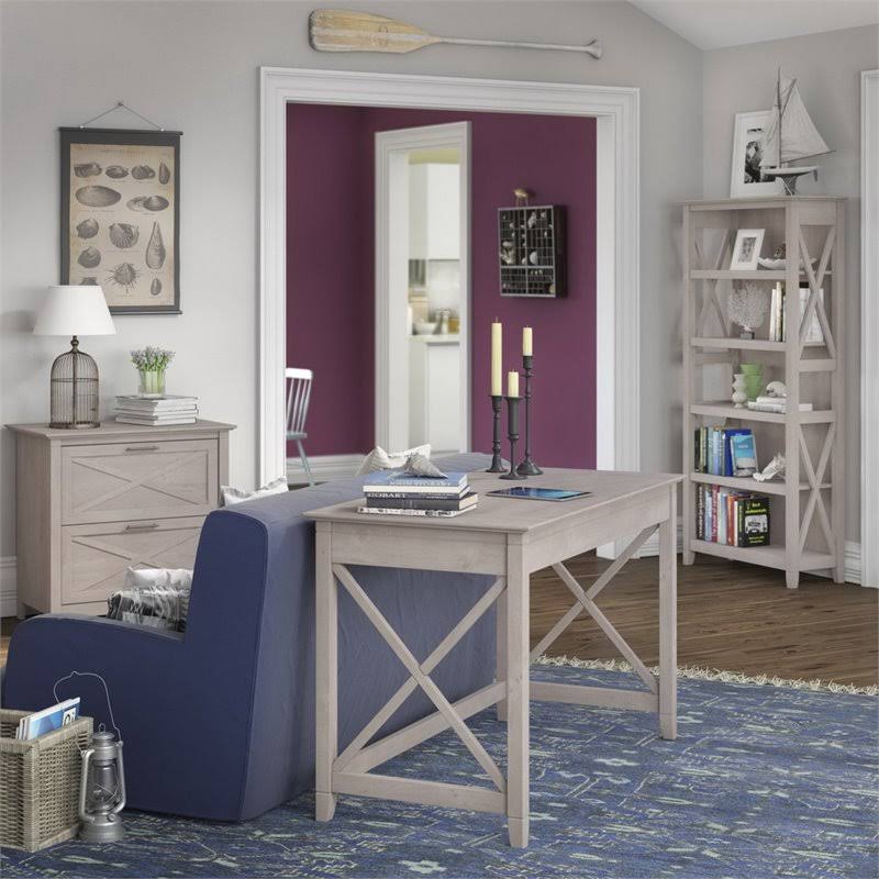 3 Piece Office Set in Washed Gray B788249
