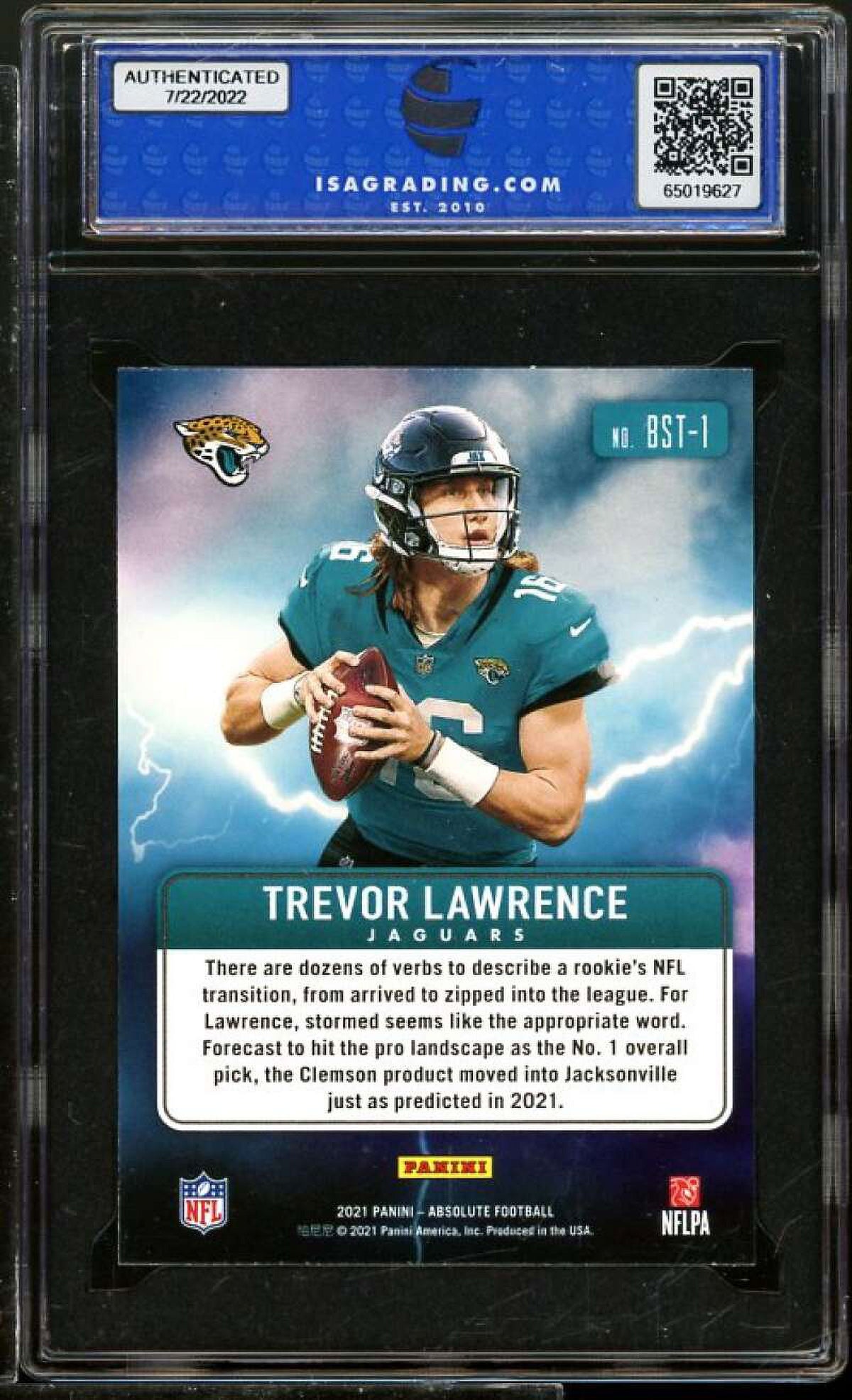 2021 Panini Absolute Rookie Card #BST-1 ISA 10 GEM MINT P717