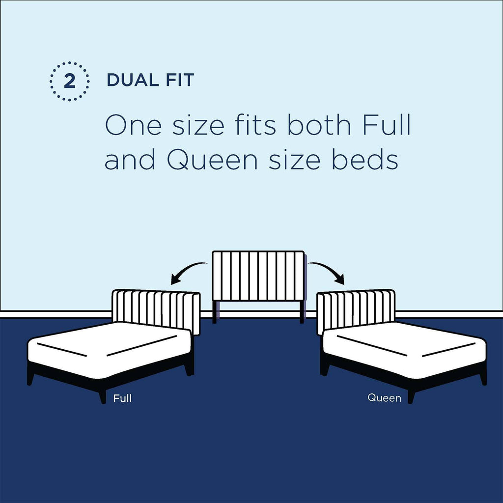 White Performance Velvet Headboard Q4883