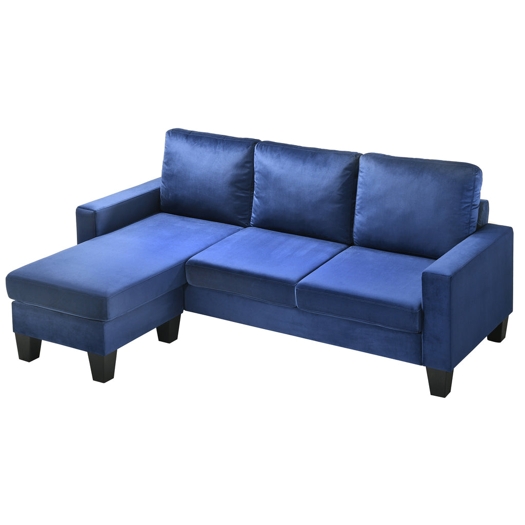 Navy Blue Sofa Chaise P329