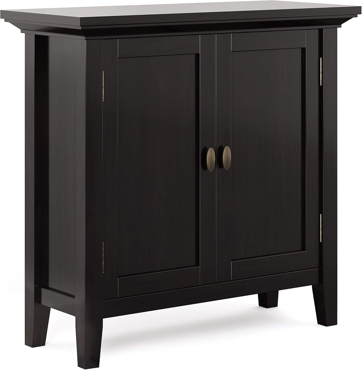 Brunette Brown Solid Wood Low Storage Cabinet C1495
