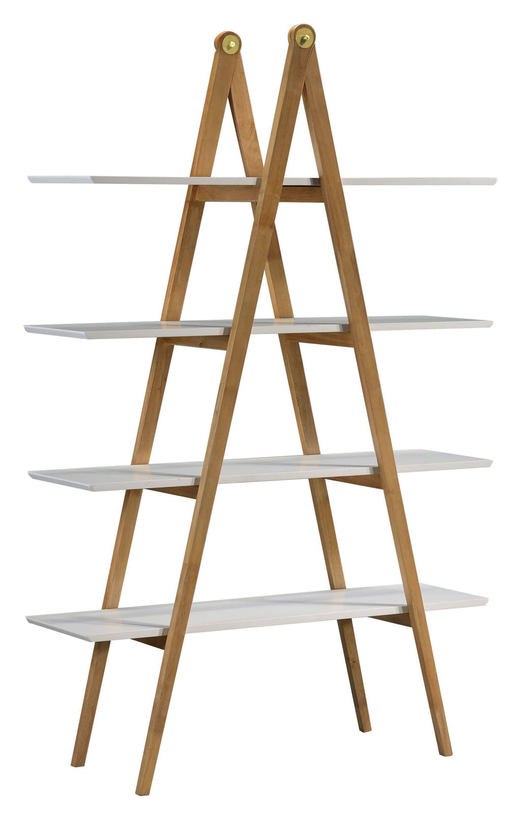 White Multi-Toned Bookcase R68156