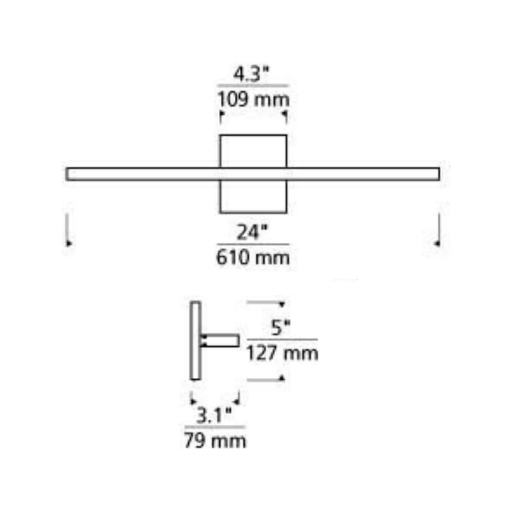 Chrome LED Bath Light V7906
