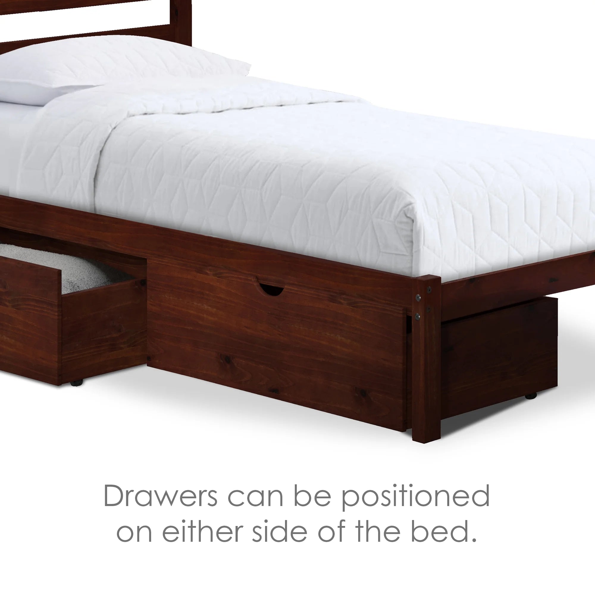 Twin Bed with Two Storage Drawers J971086