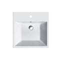 Ceramic Wall Mount Bathroom Sink White M4300