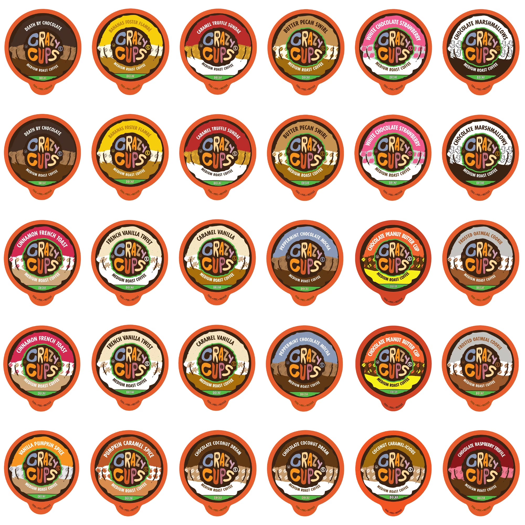 Decaf Single Serve Flavored Coffee, 30 Count S85073