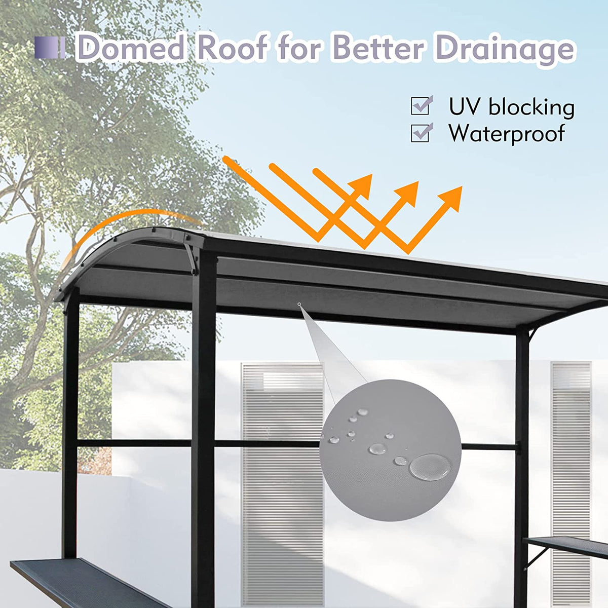 Gray Grill Gazebo Canopy K928107