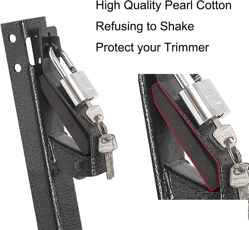 3 Place Trimmer Landscape Truck and Trailer Enclosed Rack with Lock Pack of 2 P295