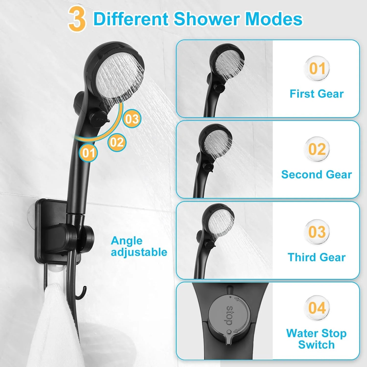 Portable Electric Shower with 20L Collapsible Bucket I31198