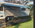 15'X8' Black Mesh RV Awning Shade Screen with Zipper I756