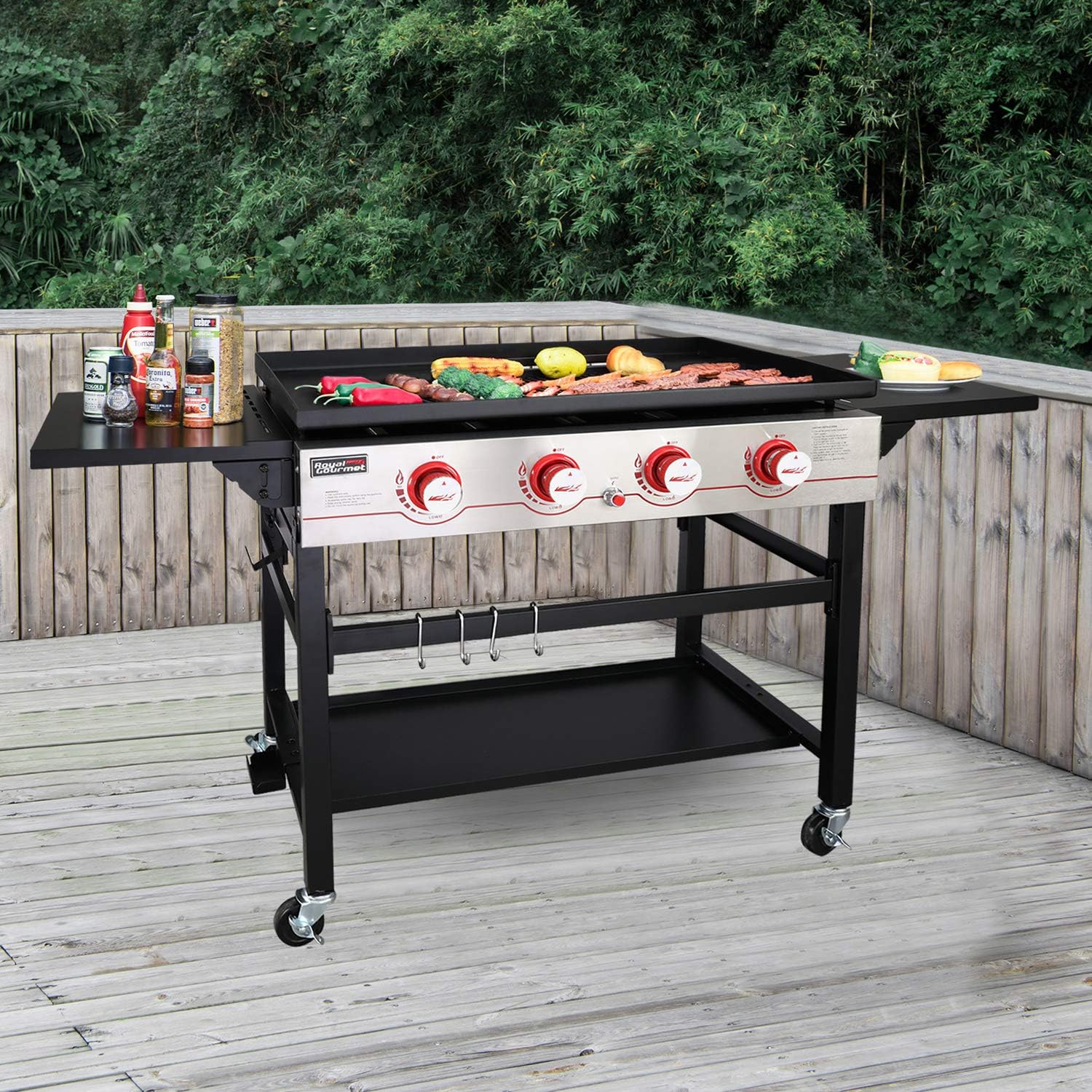 36-inch 4-Burner Propane Gas Grill Griddle Z344625